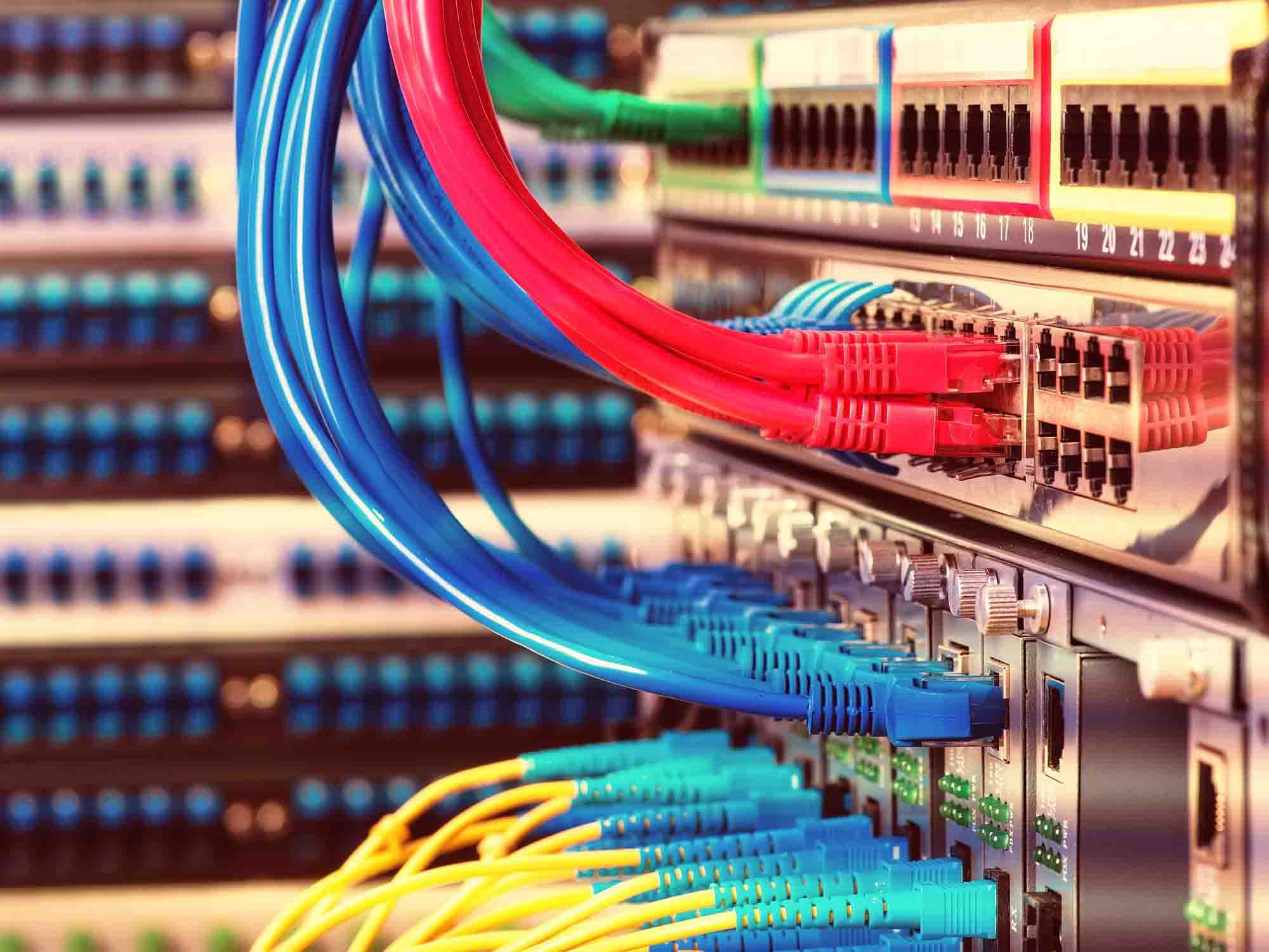 Cable Managed Ethernet Cables